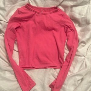 Hot Pink Long Sleeve Tee